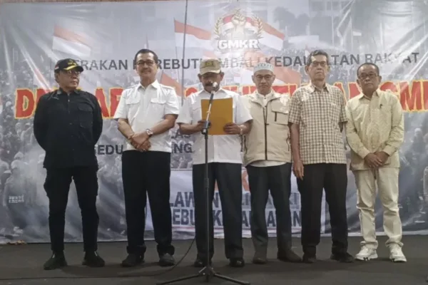 GMKR Deklarasi, Desak Adili Jokowi dan Makzulkan Gibran