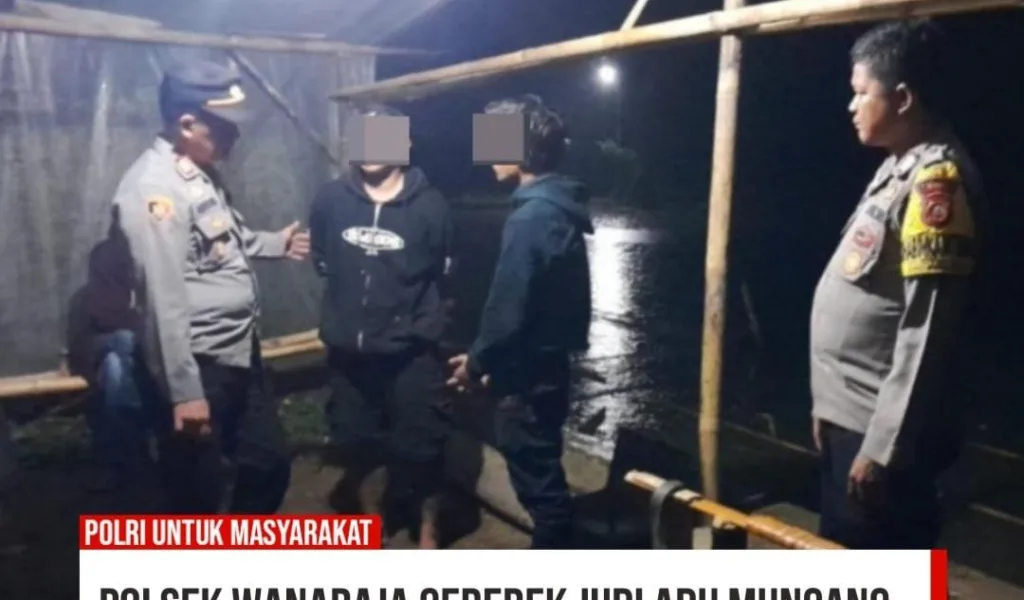 Polsek Wanaraja Gerebek Judi Adu Muncang, 8 orang diamankan