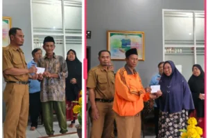 Perangkat Desa Sindangprabu Salurkan Sodaqoh Infak Untuk Kaum Dhuafa