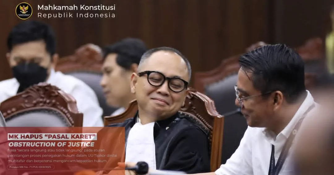 Uji Materi Pasal 21 Tipikor, MK Tegaskan Batas Obstruction