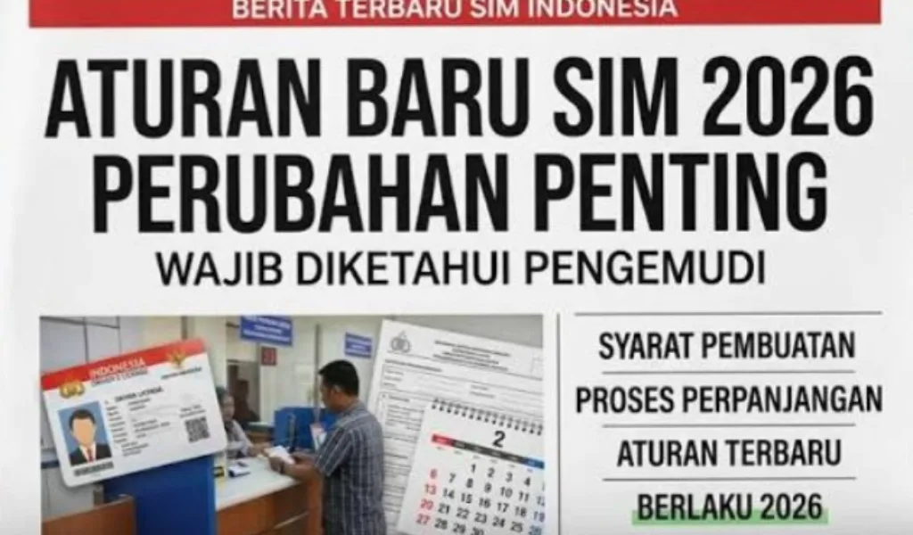 Peraturan Baru Pembuatan SIM Nasional Tahun 2026,