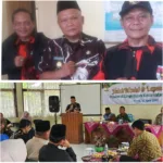 Lepas Sambut Kapolsek Dan Camat Mangunreja Warnai Acara Halal Bihalal Dilingkungan Kecamatan Mangunreja