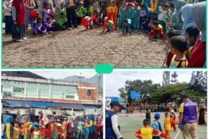 TK Al Irfan Desa Sukajaya Ikuti Olahraga Bersama Se-Kecamatan Malangbong
