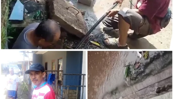 Gorong-Gorong mampet Luput Dari Perhatian Pemdes, Warga Keluhkan Luapan Air