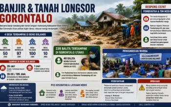 Banjir Gorontalo: 238 Balita Terdampak, 40 Butuh Khusus