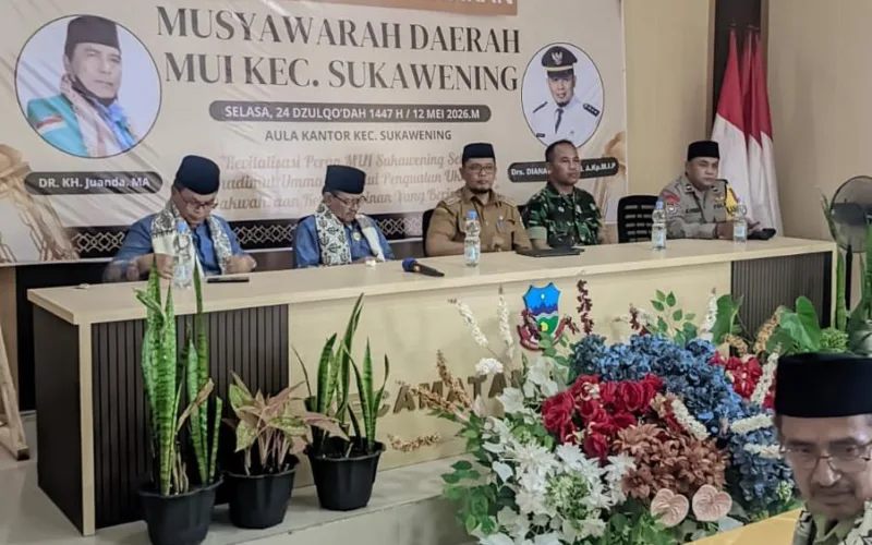 Hasil Musyawarah: Kiai Rd Sya’ad Aliyudin M.Pd Resmi Pimpin MUI Sukawening Periode 2026–2031