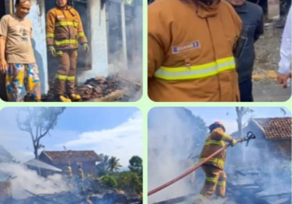 Damkar Garut Gerak Cepat Atasi Kebakaran Hebat di Kampung Babakan Sirnagalih