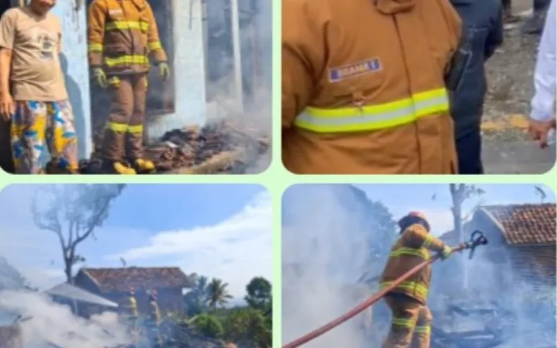 Damkar Garut Gerak Cepat Atasi Kebakaran Hebat di Kampung Babakan Sirnagalih
