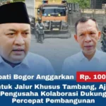 100 M Untuk Realisasi Pembangunan Jalan Tambang Cigudeg Dan Rumpin Kabupaten Bogor