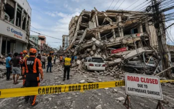 Gempa Filipina M 7,8 Guncang Mindanao, Bangunan Ambruk