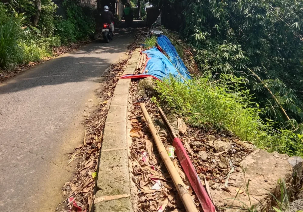 Telan Anggaran Rp600 Juta, Proyek TPT di Kedung Waringin Terbengkalai Usai Ambruk