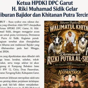 Ketua HPDKI DPC Garut H. Riki Muhamad Sidik Gelar Hiburan Bajidor dan Khitanan Putra Tercinta
