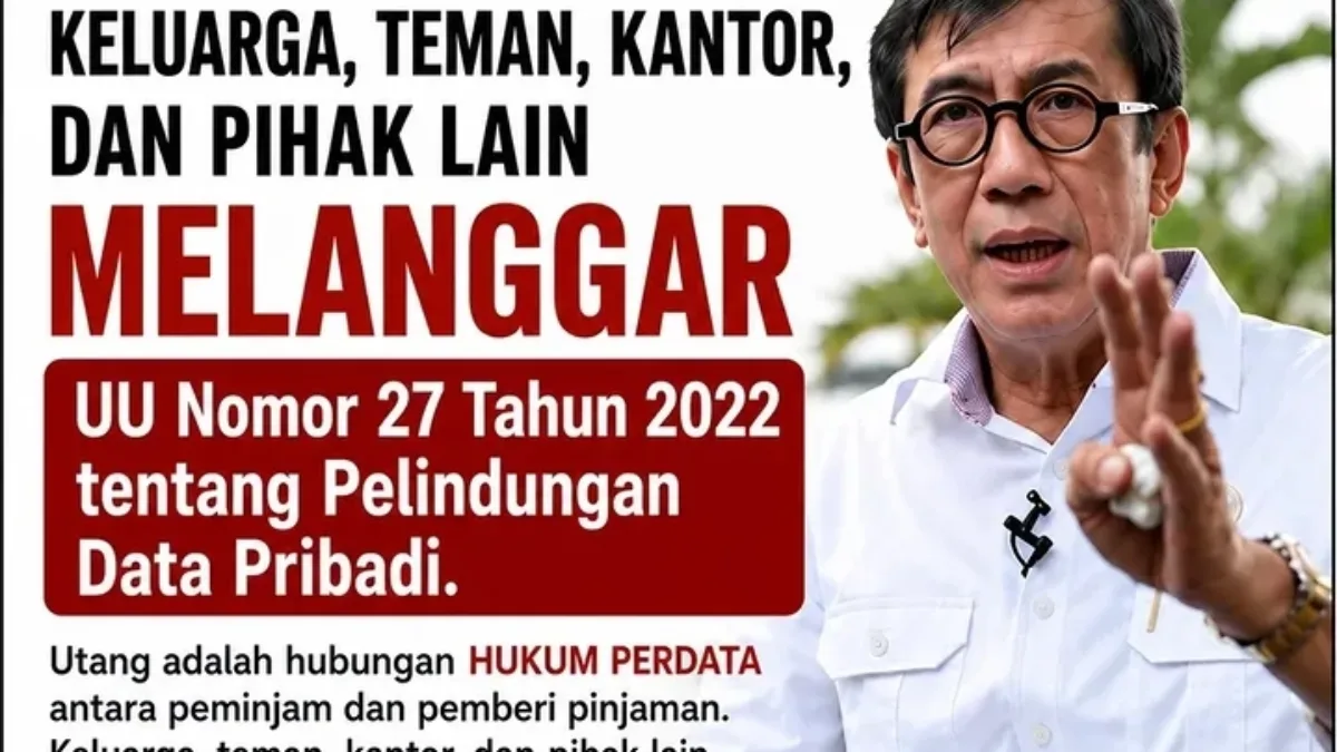 Yasonna Laoly Ingatkan Penagihan Pinjol Harus Hormati Privasi Debitur