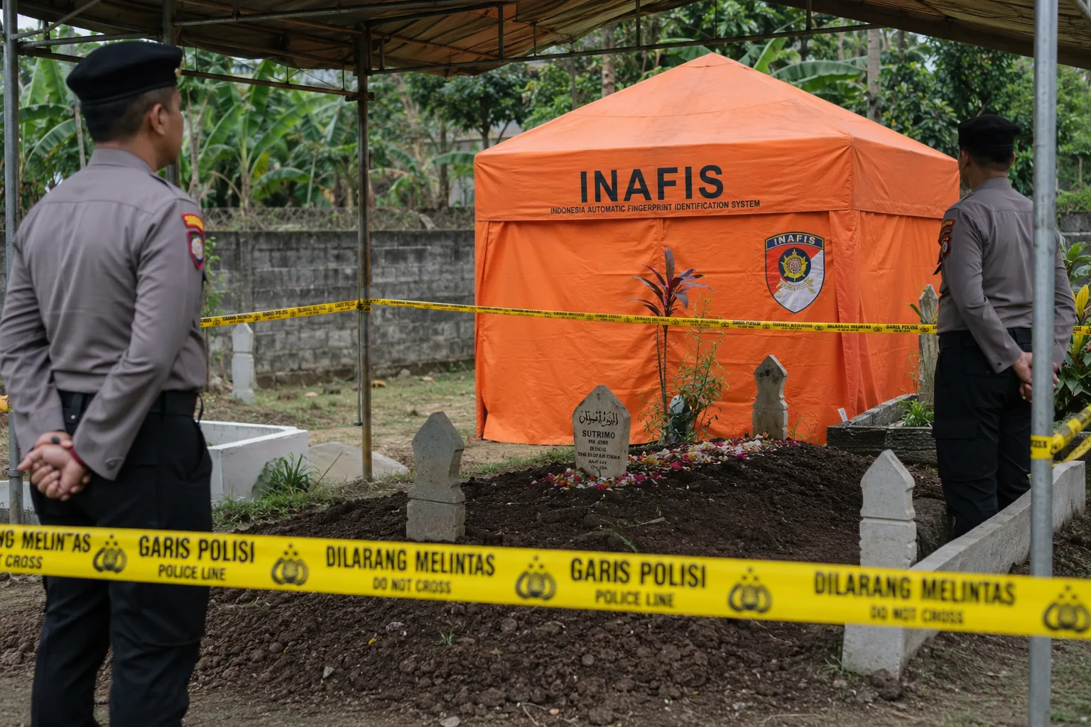 Makam Sutrimo Dijaga 24 Jam Jelang Ekshumasi Besok