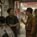 Tukang Cukur Bantarjaya Viral Belum Pasang Bendera Merah Putih