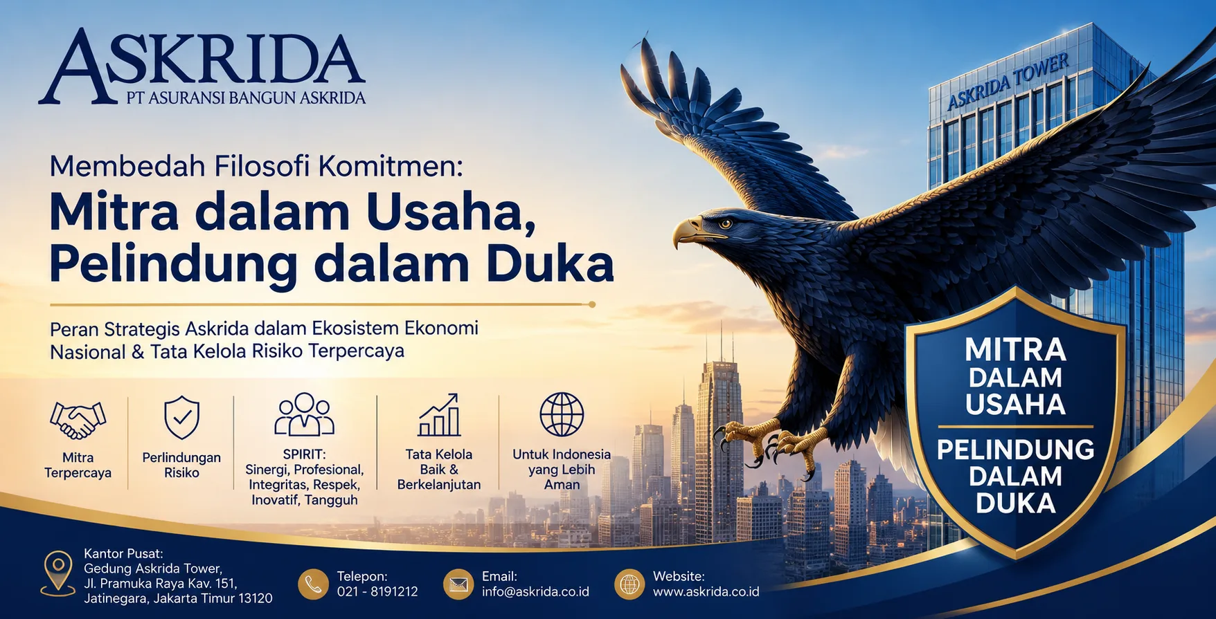 Moto Askrida: Mitra dalam Usaha, Pelindung dalam Duka